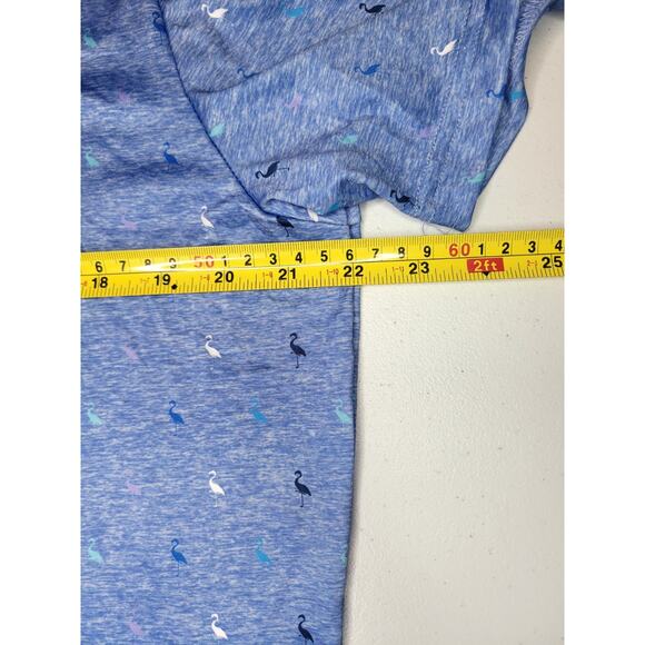 TailorByrd Performace Polo Golf Flamingos All Over Print Colorful Men's M SPF 30 - Picture 4 of 7